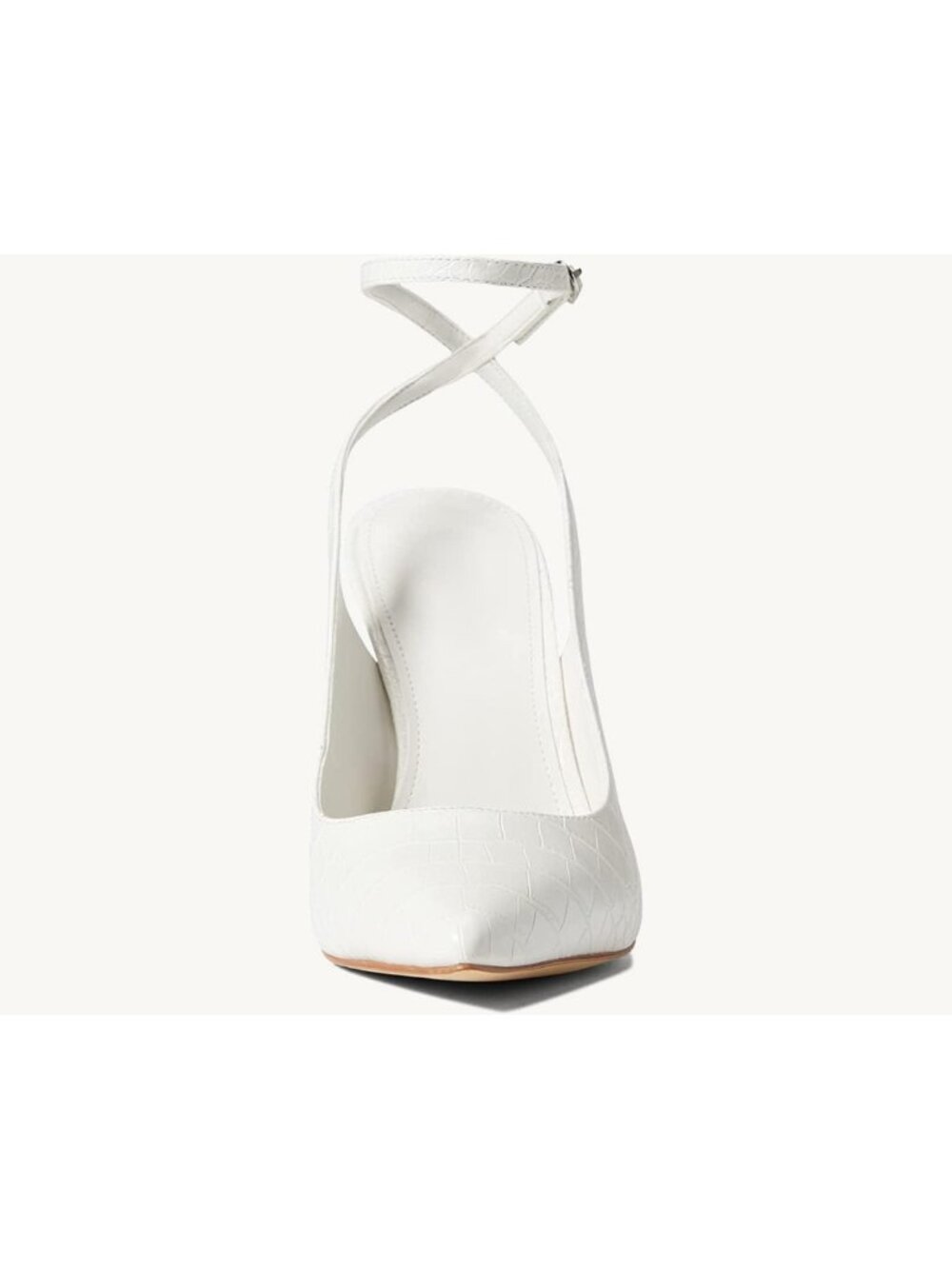 Chic Closed Toe Ankle Strap Heels - Pointed Toe Slingback Pumps for Weddings - Picture 3 of 6